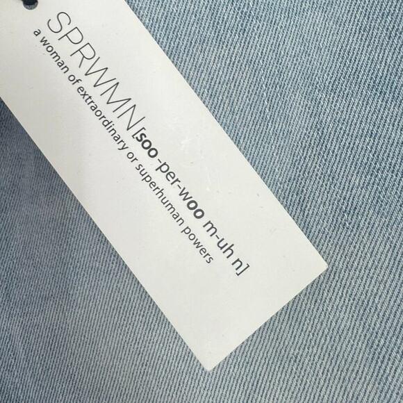 Sprwmn Françoise Micro Flared Leg Jeans High-Rise Denim Stretch Size 28 NWT - Picture 11 of 13